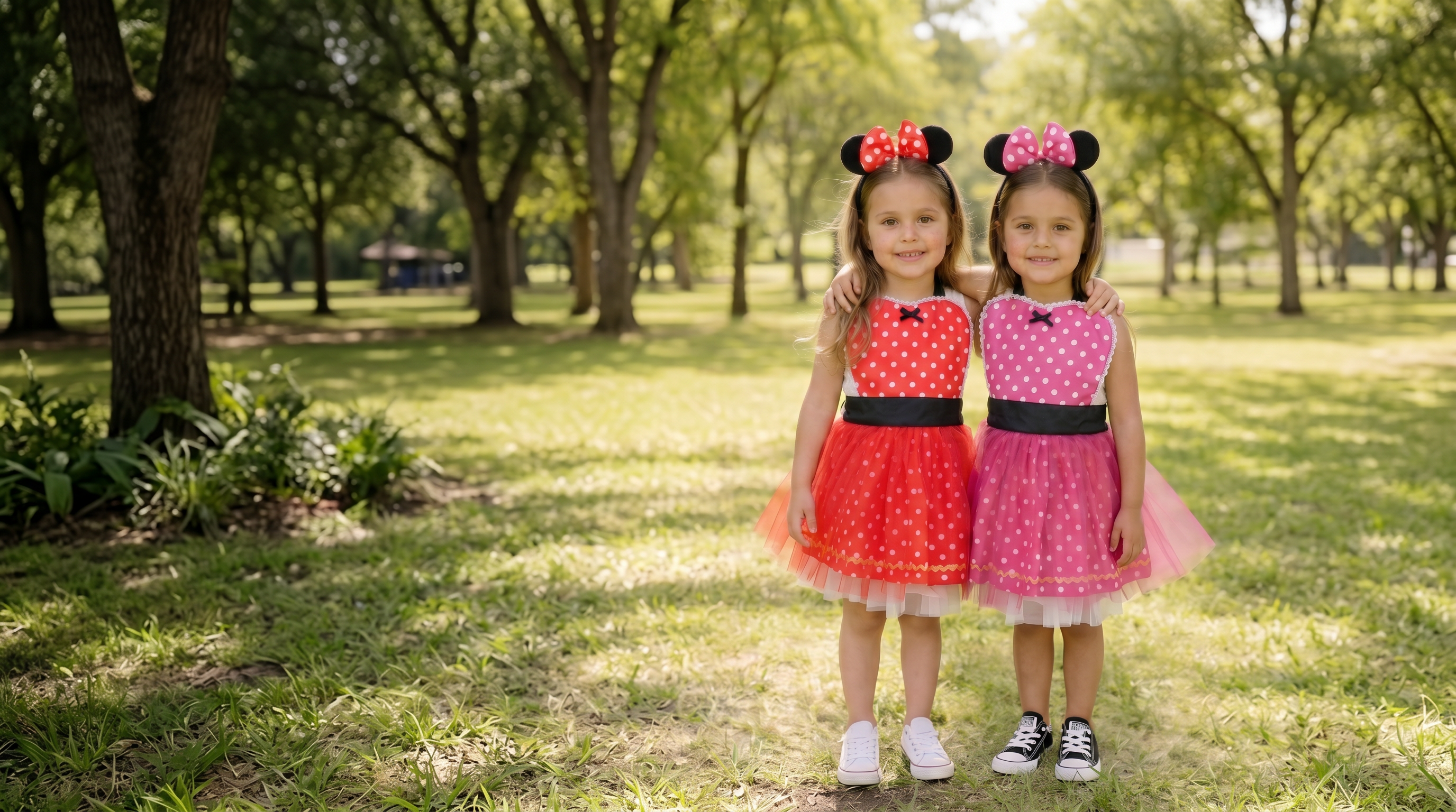 Niñas con delantales de princesas
